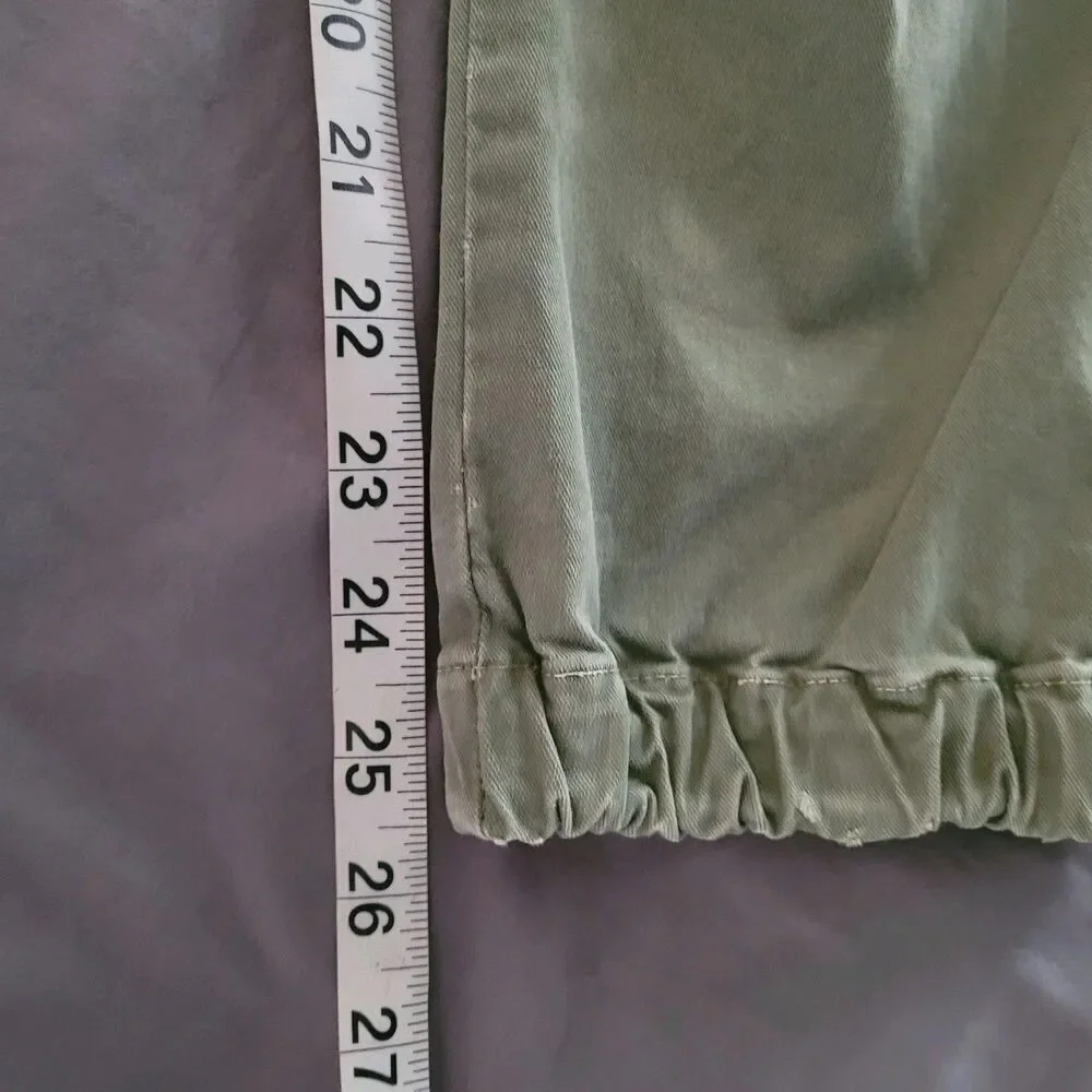 Nili Lotan Cargo Cropped Jogger Military Pants Women Size 4 111/88 80NL Green - Picture 7 of 8